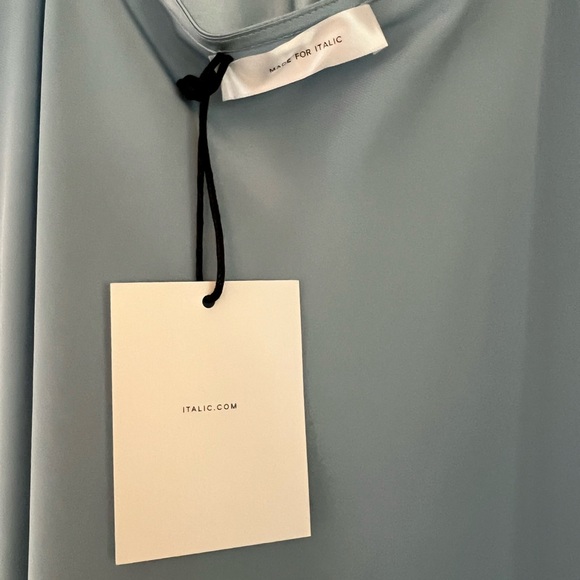 NWT Italic Silk Malone Slip Dress in Periwinkle - Picture 7 of 8